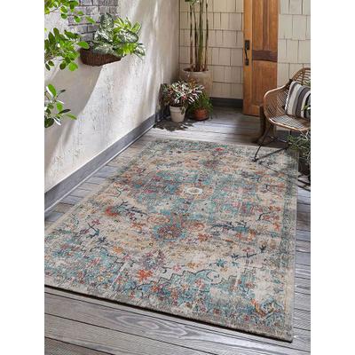 Teppich THE CARPET "Palma", bunt (mehrfarbig), B:140cm H:4mm L:200cm, Polypropylen, Teppiche, Teppich, Outdoor moderner robuster In und Outdoor Teppich