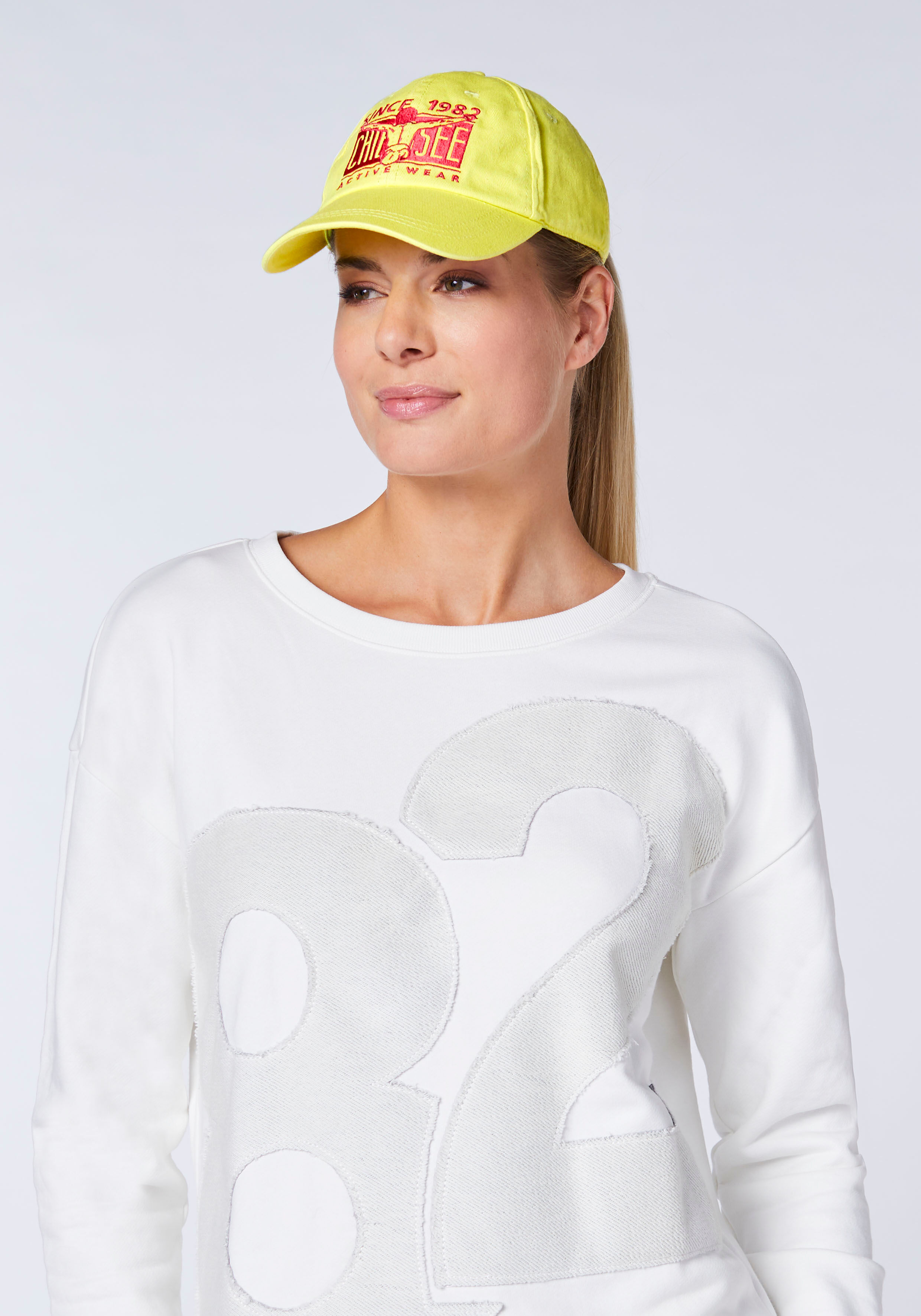 Baseball Cap CHIEMSEE, Damen, gelb (lemon tonic), Baumwolle, Caps Baseball Cap