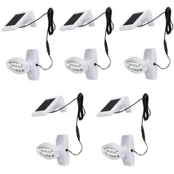 5er Set LED Solar Außen Leuchte Lampe Bewegungsmelder Wand Strahler Beleuchtung