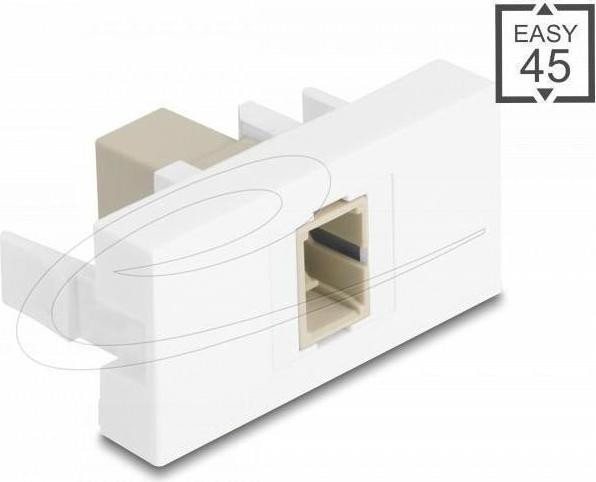 Delock Easy 45 Inklikmodule SC single-mode beige wit