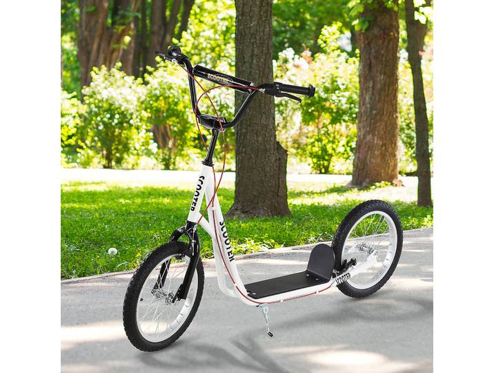 Trottinette patinette enfants grandes roues guidon réglable béquille