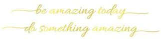 Inspire Select """You Look Amazing"" Mirror Vinyl Decal Motivational Bathroom & Bedroom Wall Sticker qt14139 Gold 22 In"