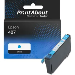 Druckerpatrone kompatibel mit Epson 407 (C13T07U240) - Cyan