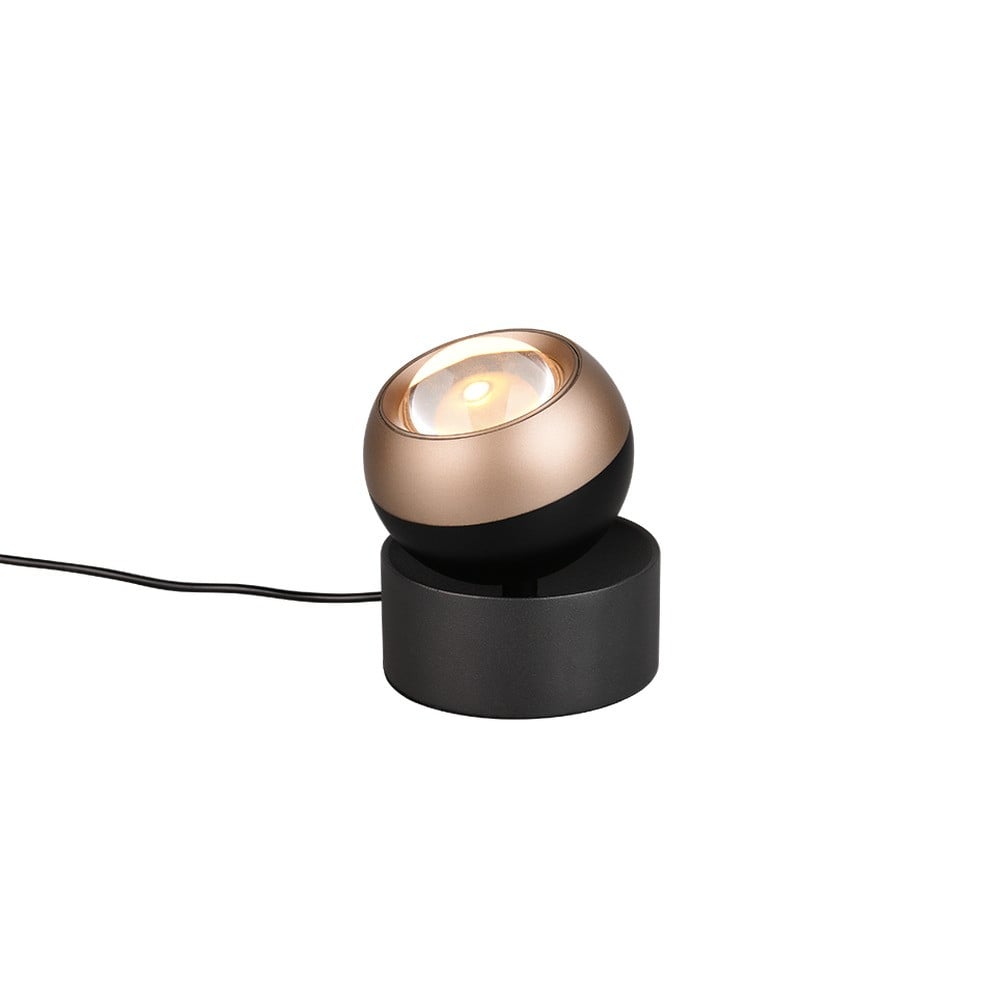 Trio Select Orbit Design Tafellamp - Zwart - Metaal en Glas
