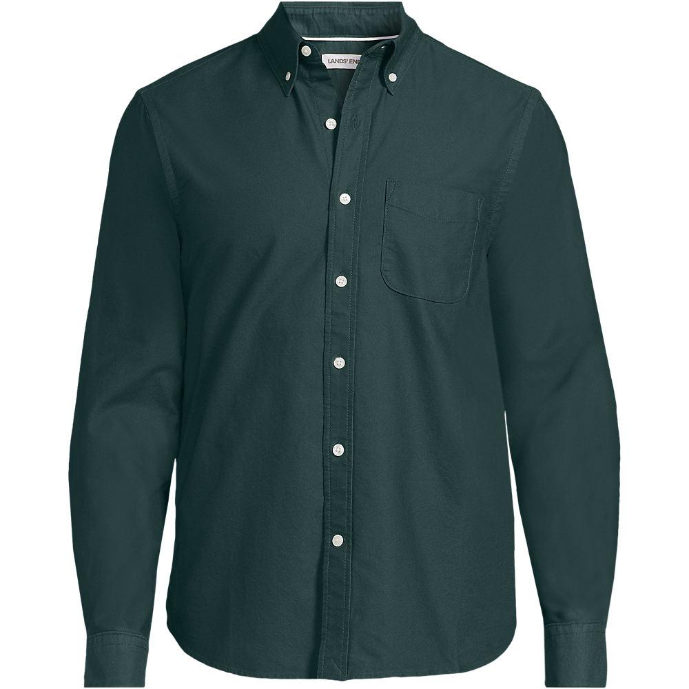 Oxford-Hemd Sail Rigger Classic Fit in Tall-Größe, Herren, size: tall, Grün, Baumwolle, by Lands' End