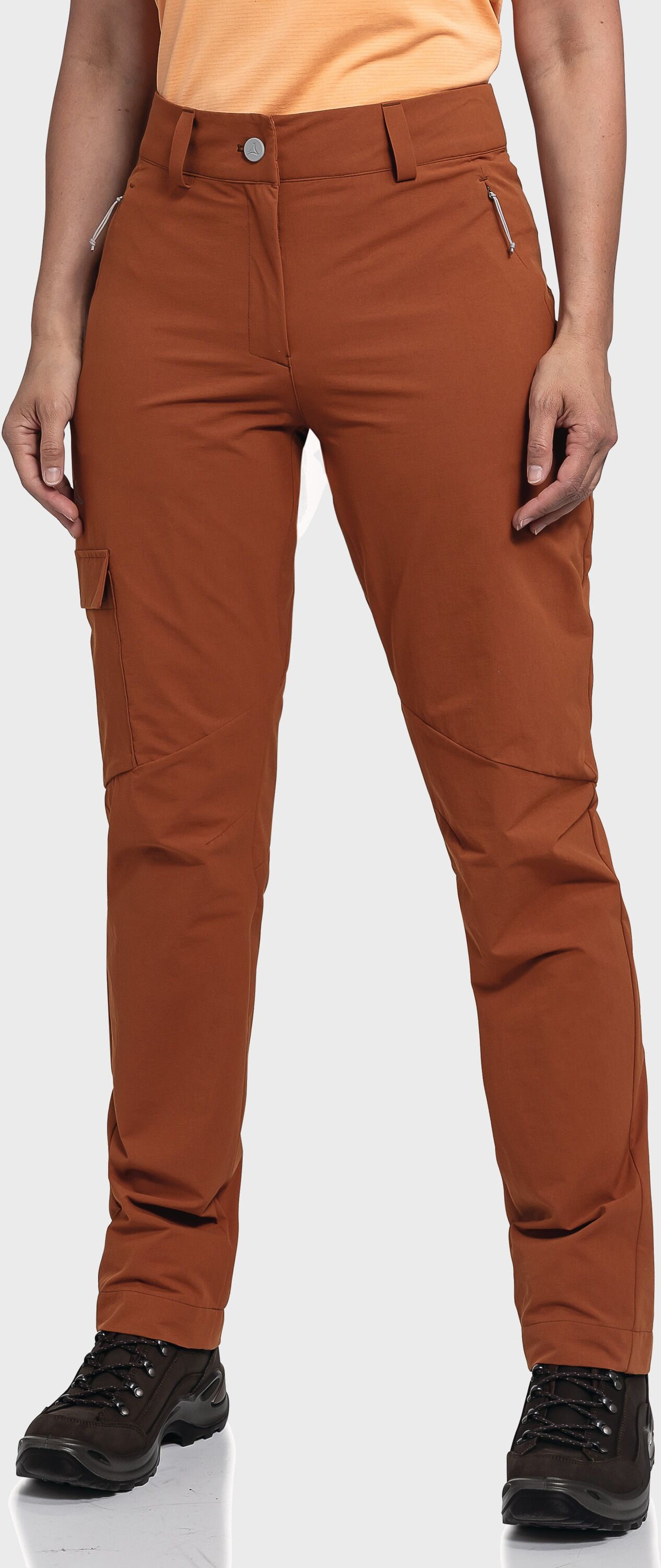 Outdoorhose SCHÖFFEL "Pants Kitzstein L", Damen, Gr. 38, Normalgrössen, rot (2950, rot), Oberstoff: 95% Nylon 5% Elasthan, Hosen Outdoorhose 2950, rot 38, Normalgrössen