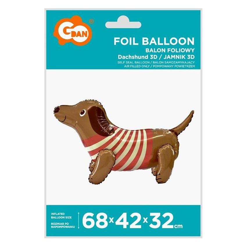 GoDan Folienballon Dackel 68x42x32cm (1x) (47597562)
