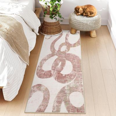 Garvee Modern Washable Swirl Area Rug