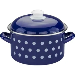 CASA ROYALE Bratentopf "Dots", Ø ca. 20 cm - Blau - 2,9L