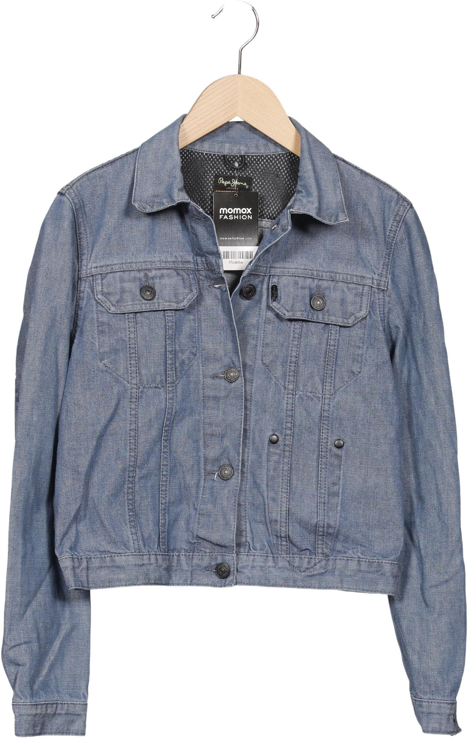 Pepe Jeans Damen Jacke, Blau, Gr. M, Baumwolle - Second Hand