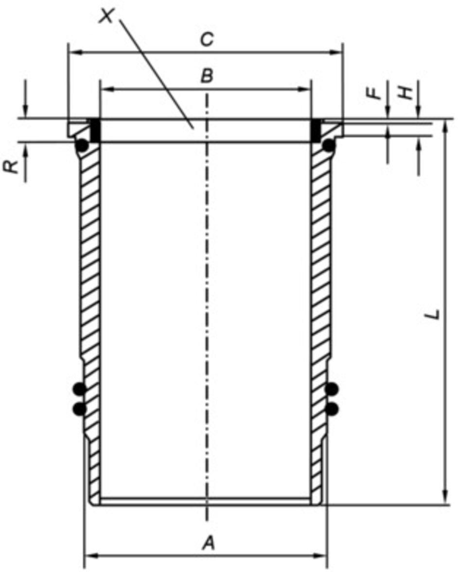 Zylinderlaufbuchse MAHLE 005 WN 09 01