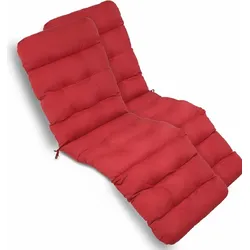 DECKCHAIRAUFLAGE Flair DC 200x50x8cm Rot (2tlg)