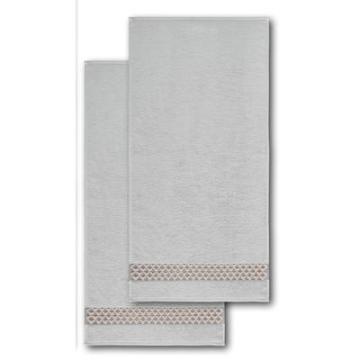 Handtücher DYCKHOFF "Mesh", silber, B:50cm L:100cm, Frottier, Frottier, Handtücher, Made in Germany