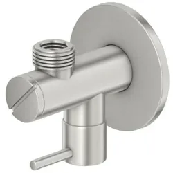 Steinberg Serie 100 Eckventil 1001640BN 1/2" x 3/8", mit Schmutzfilter, Brushed Nickel
