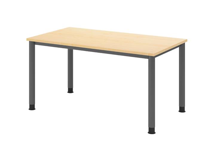 Schreibtisch Office Ahorn manuelle Höhenverstellung 140 x 80 cm - Schreibtisch