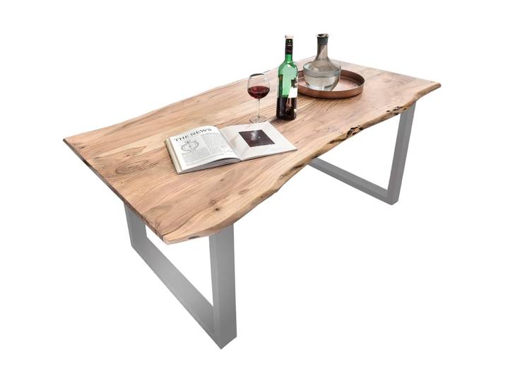 Esstisch Uwe Akazie natur Massivholz B 200 T 100 cm
