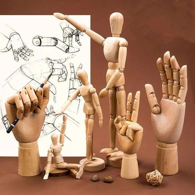 Uplift Treasures Wooden Artist Mannequin Figure 30cm Wooden Man
