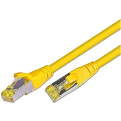 Wirewin Patchkabel: S/FTP, 10m, gelb (S/FTP, CAT6a, 10 m), Netzwerkkabel