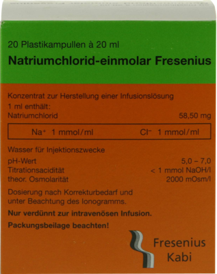 Fresenius Kabi Deutschland GmbH NATRIUMCHLORID-einmol.Fresenius PE-Amp.Inf.-L.-K. 20X20 ml 03655687