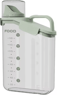 Inspire Picks Airtight Grain & Pet Food Storage Container Moisture Proof Clear Food Organizer green 1600ml