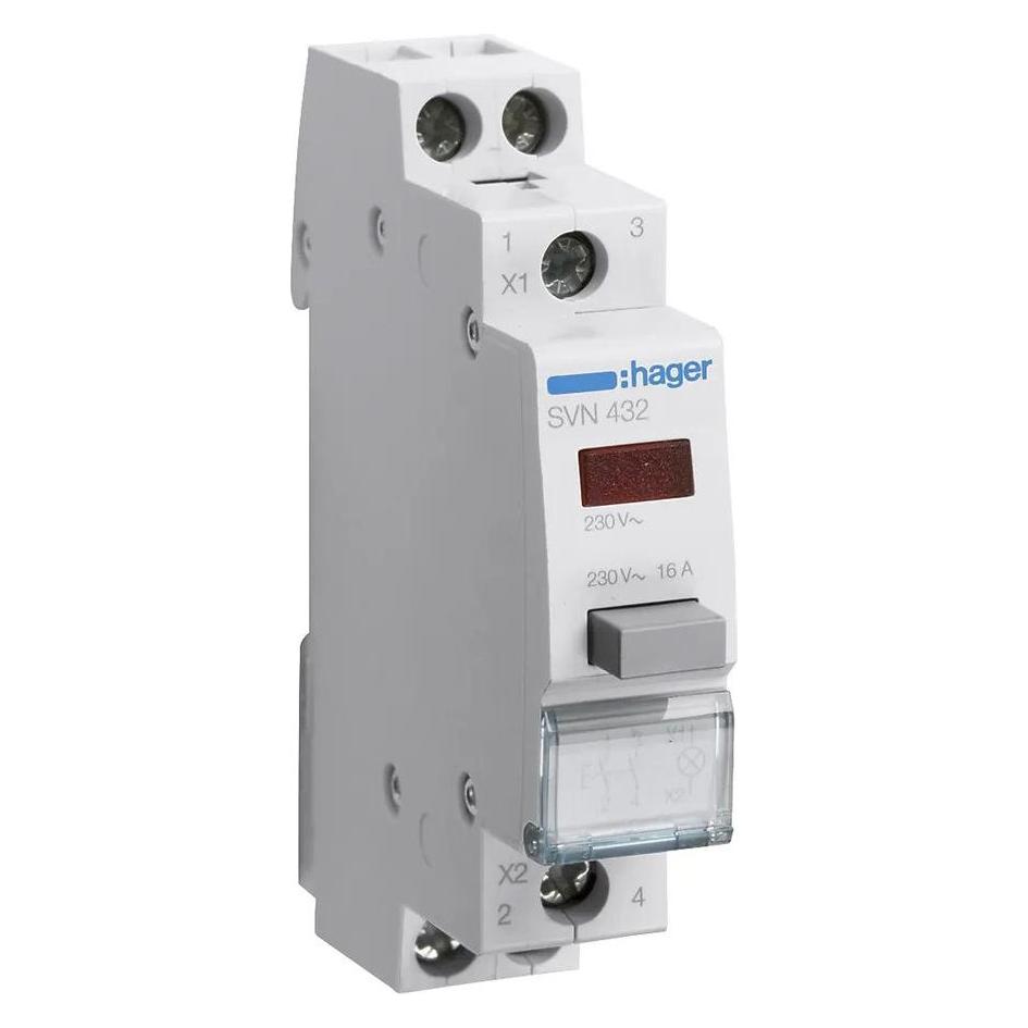 Hager SVN432. Internationale Schutzart (IP-Code): IP20. Breite: 17,5 mm, Höhe: 83 mm (SVN432)