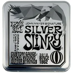 Ernie Ball EB3818 Slinky Nickel John Mayer Silver Signature 3er Pack | 010.5 - 0... - Saiten E-Gitarre