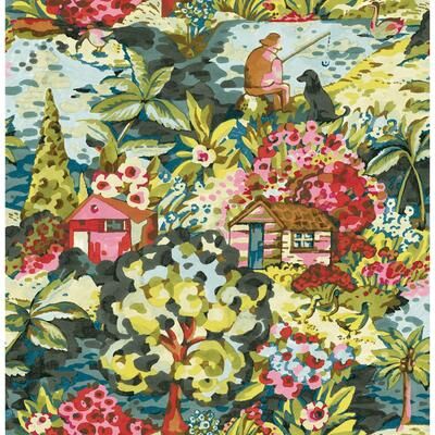 Caroline et Bettina Multi le Forestier Peel & Stick Wallpaper