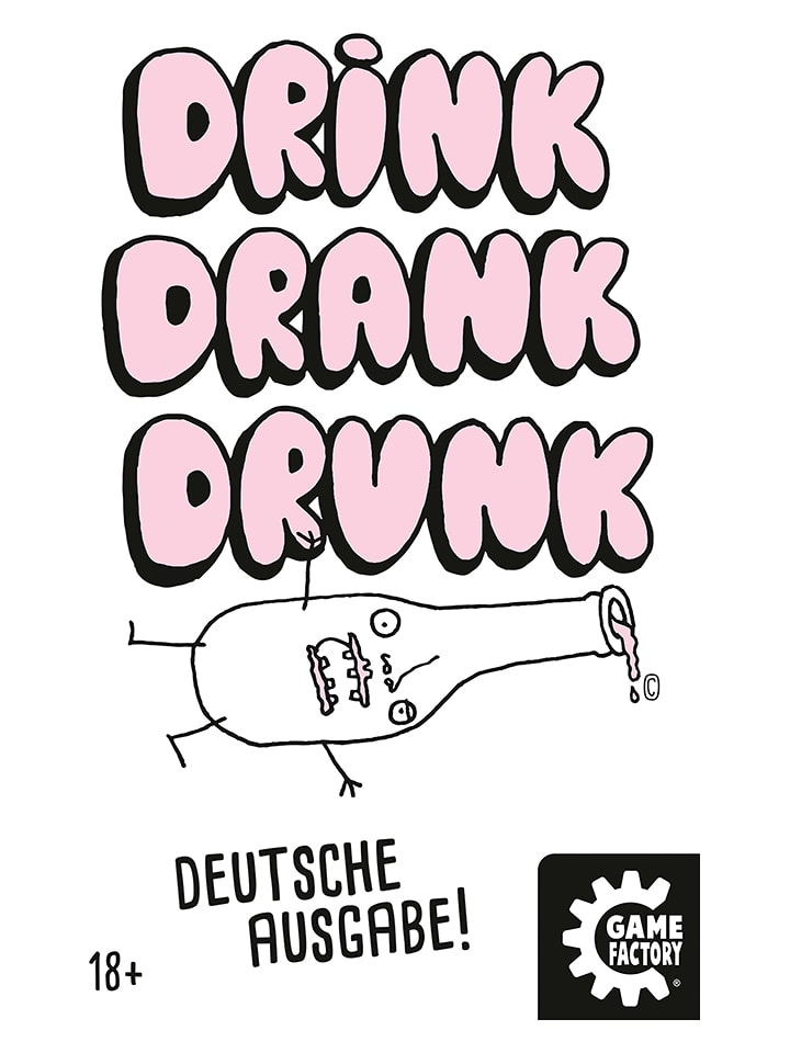 Game Factory Partyspiel "Drink Drank Drunk" - ab 18 Jahren - onesize