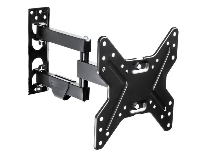 Support mural TV 17 - 42 orientable et inclinable - noir