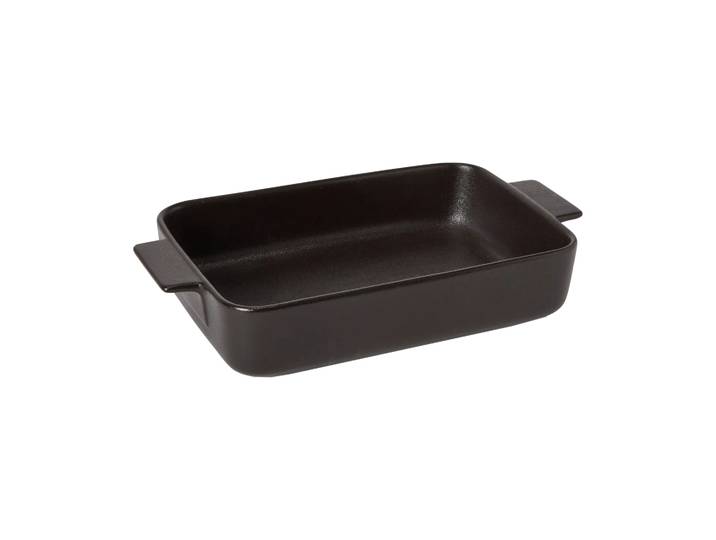 Satake Plat à four en porcelaine noir Satake 37 cm