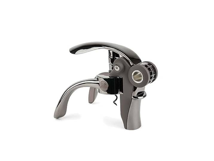 PEUGEOT - Hebelkorkenzieher Baltaz mit Folienschneider - Metall mit angerautem ABS-Finish - Braun - 10 Jahre Garantie Weinliebhaber