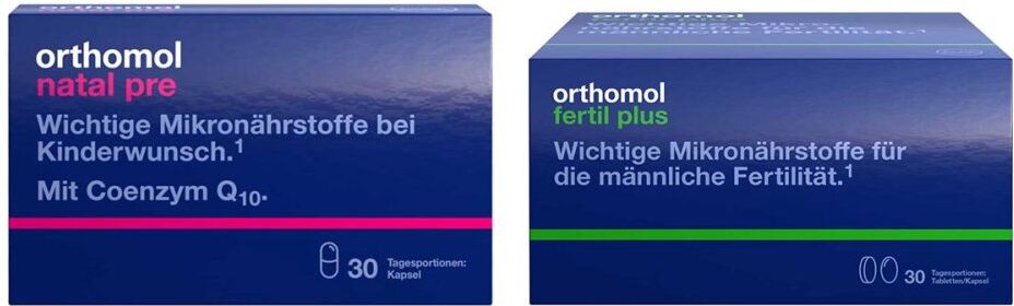 Orthomol Natal pre + Orthomol Fertil plus