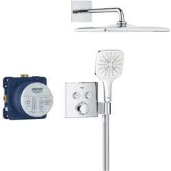 Grohe Precision SmartControl Duschsystem 34876000 Unterputz mit Vitalio Rain Mono 310 Cube, chrom