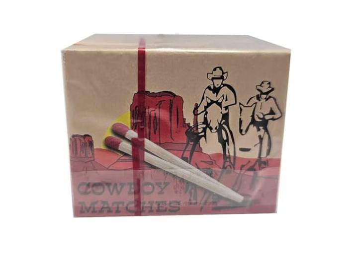 Westinghouse Pink Head Matches, Outdoor Camping Smoker Pipe Matches - Pack van 5 - Westerse Stijl - Houtkern Materiaal