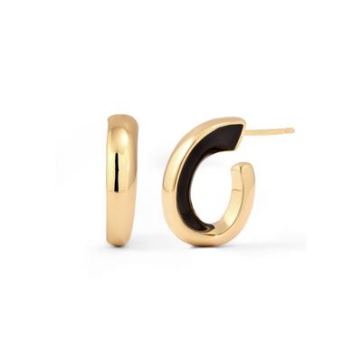 Paar Ohrstecker ELLI "Ohrringe Ohrstecker Creolen Goldfarben" Gr. 20, gold, Ohrringe, Damen, 20, Messing