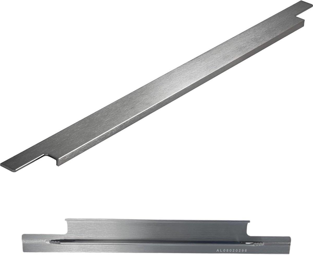 Profielgreep Aluminium in Zilverlook voor Keuken en Kasten, Lengte: 346 mm