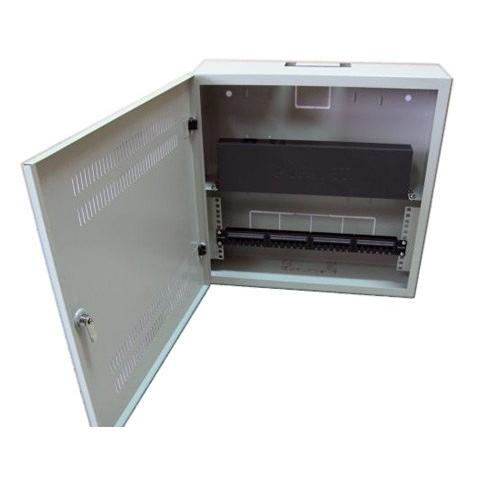 LEXI-Net 19" vertikale Wandschalttafel SOHO 2HE+4HE, Breite 540mm, Tiefe 170mm, perforierte Tür, grau (LMB-2/4U-170G)