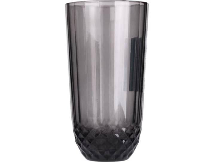 Excellent Houseware Trinkglas aus grauem Glas, 345 ml