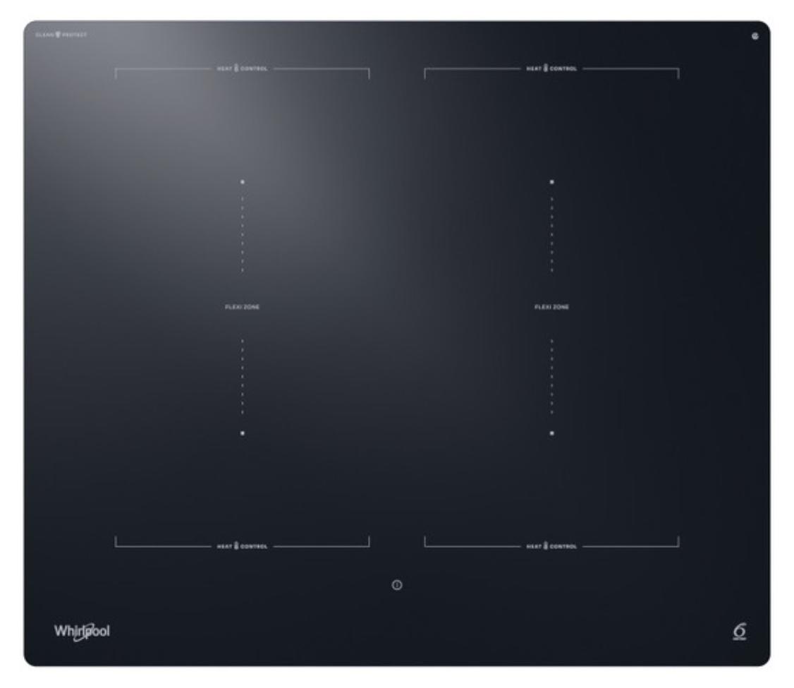 Whirlpool WEX9024DCFF2, Schwarz, Integriert, 91 cm, Zonen-Induktionskochfeld, Glaskeramik, 5 Zone(n)