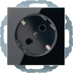 Jung SCHUKO-Steckdose sw A 520-45 KI SW