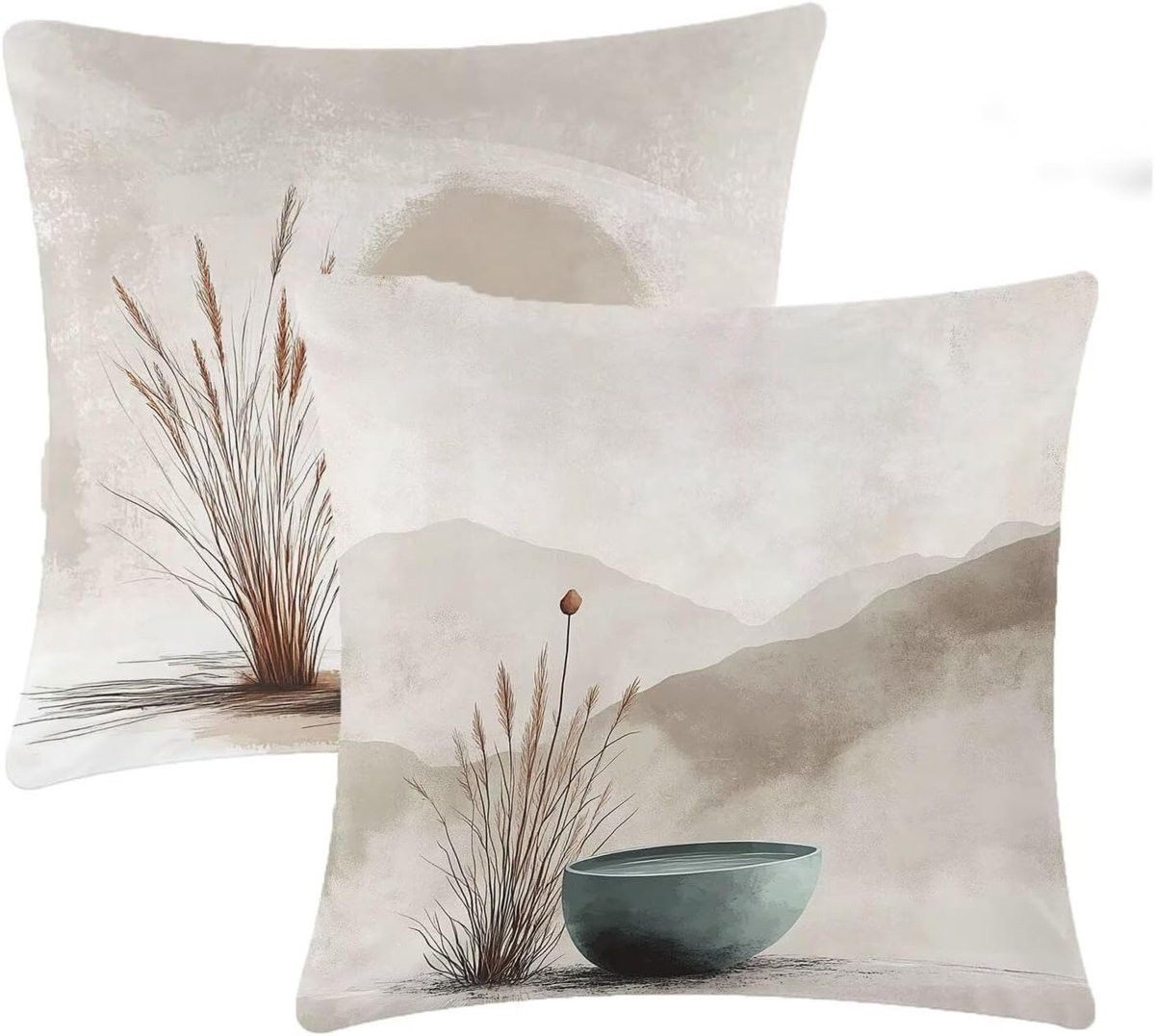 Waterdichte kussensloop voor outdoor decoratie met nano-coating technologie, Beige, 35 x 35 cm