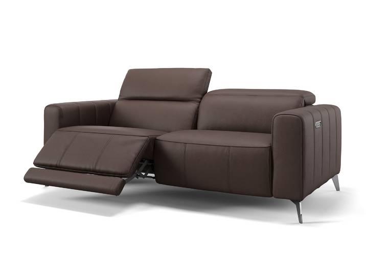 Ledersofa PALERMO Ledercouch Relaxfunktion