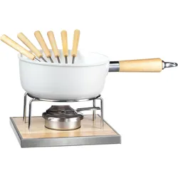 Mäser Fondue, Fondue Set, Weiss, Braun