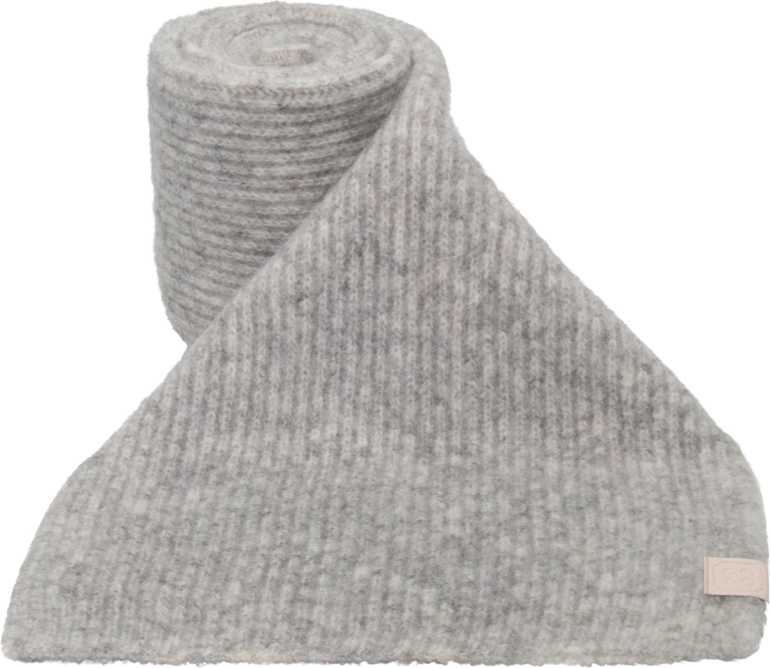 Strickschal CHILLOUTS "Guro Scarf", Damen, grau (light grau), Feinripp;Strick, Materialmix, unifarben, Modetücher Strickschal