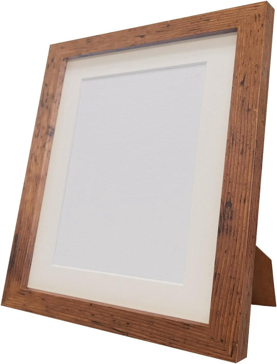 Vintage Fotolijst Ivoor Berg in Houtkleur - 24 x 18 inch