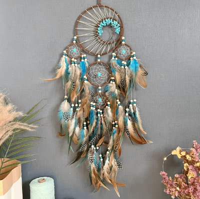 Inspire Picks Vintage Dream Catcher Wind Chime Tree Of Life Natural Stone Wall Hanging Decor 1