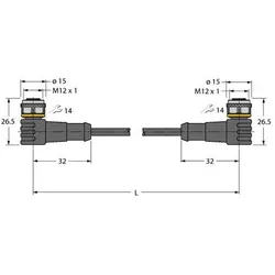 Turck Aktuator- u. Sensorleitung WKC4.5T0.6WKC4.5TTEL