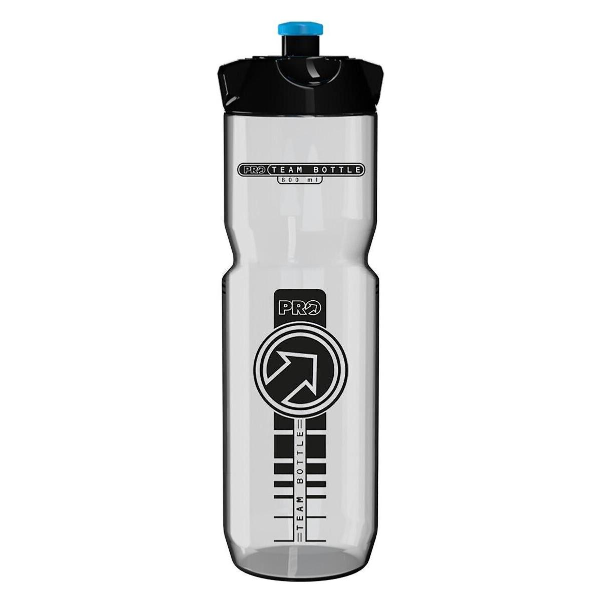 PRO Bike Gear Trinkflasche Team Transparent 800ml Kunststoff, Füllskala (0.80 l) (PRBT0031)