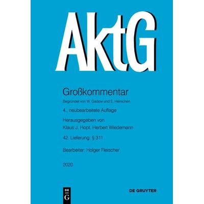 Aktiengesetz / § 311, Taschenbuch von , De Gruyter, 978-3-11-068906-8