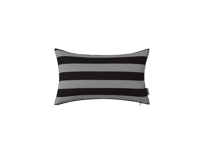 Outdoorkissen SILAS grau/schwarz 50 x 30 cm